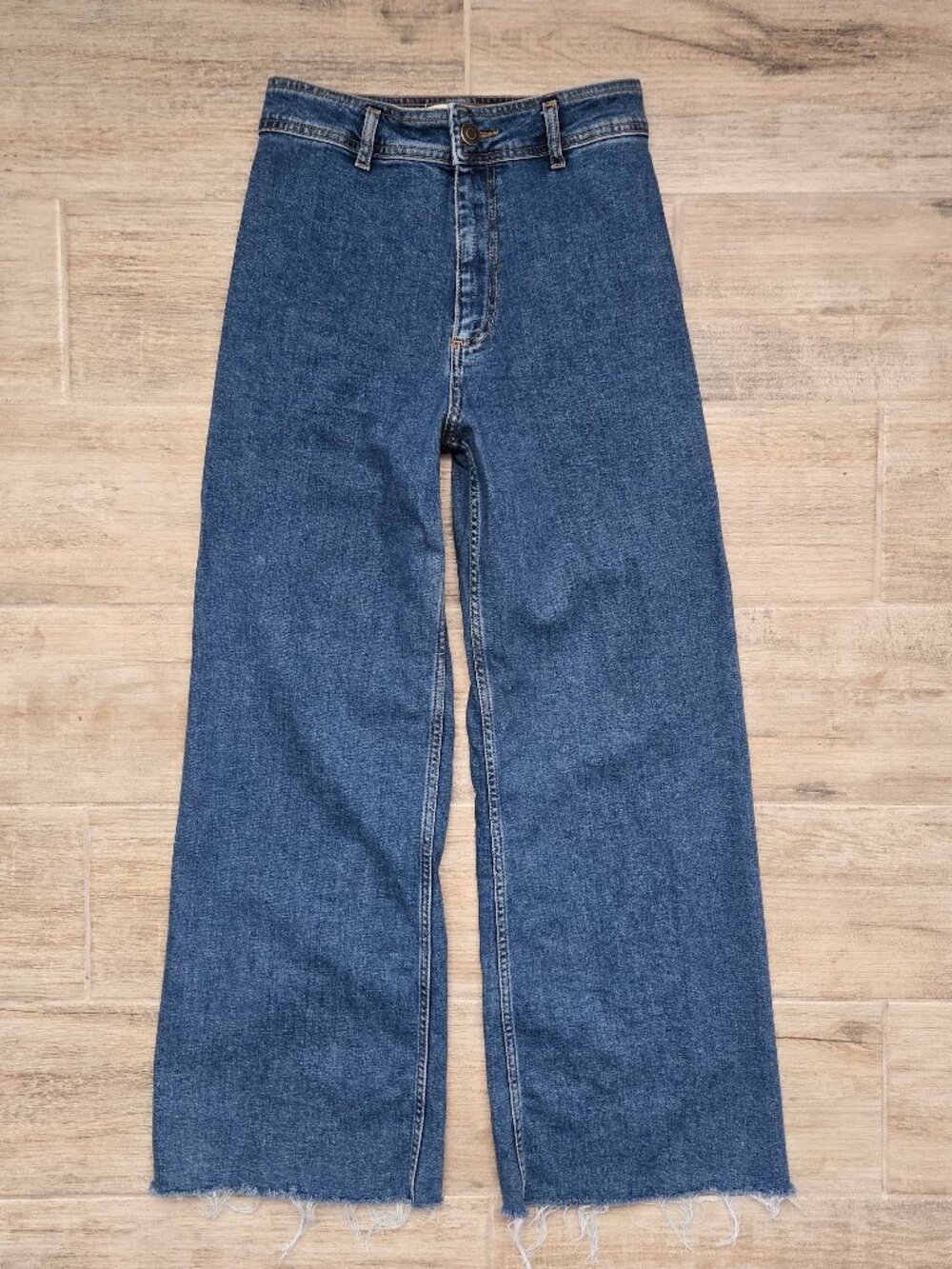 Zara Dark Blue Marine Straight Jeans